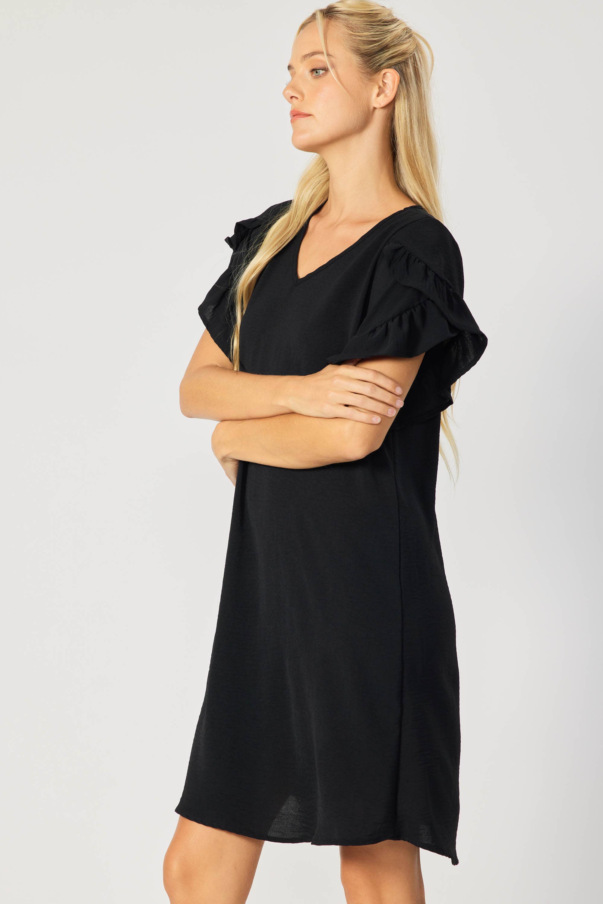 Strent Ruffle Sleeve Dress PREORDER