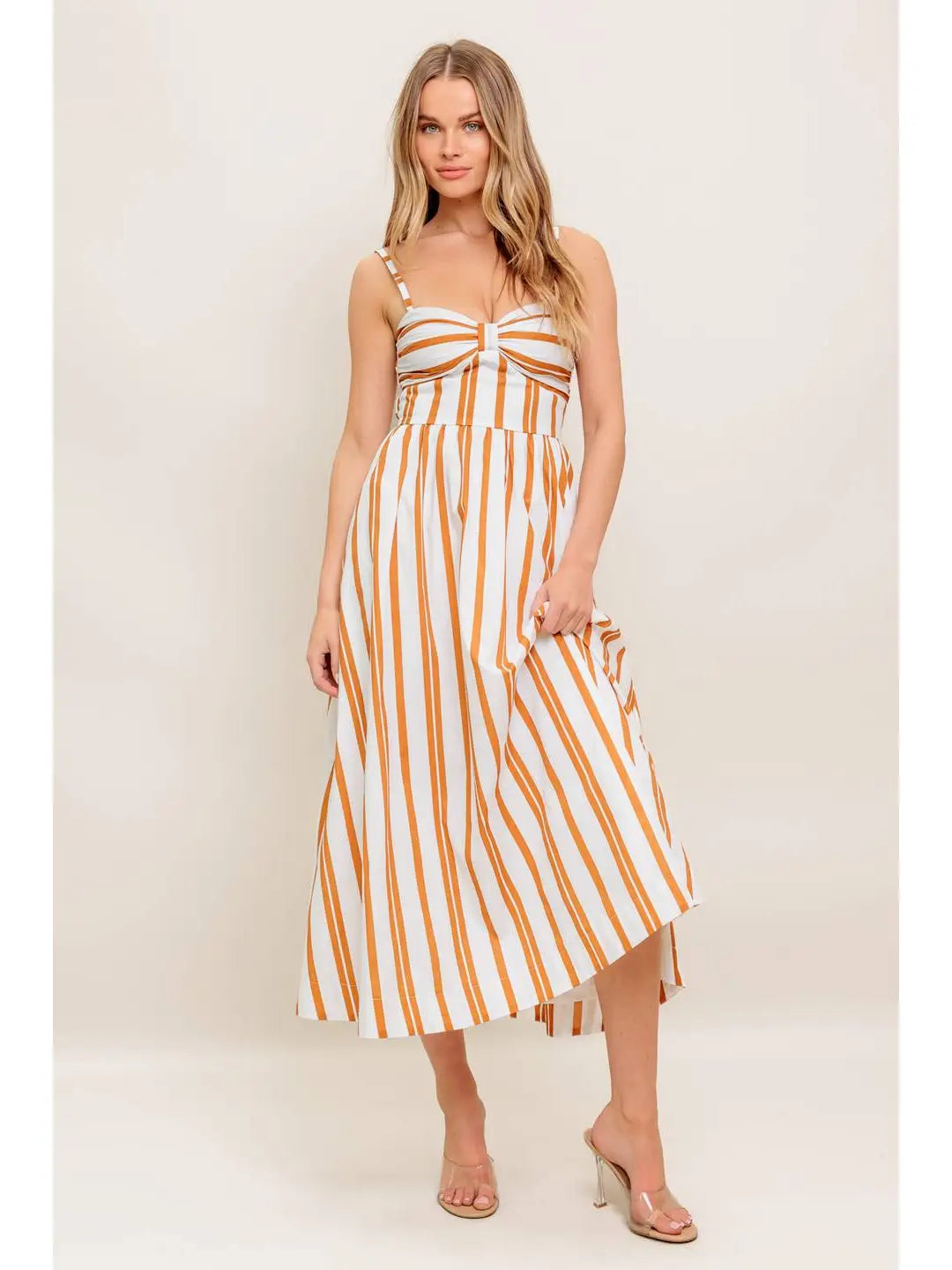 Yelena Stripe Midi Dress