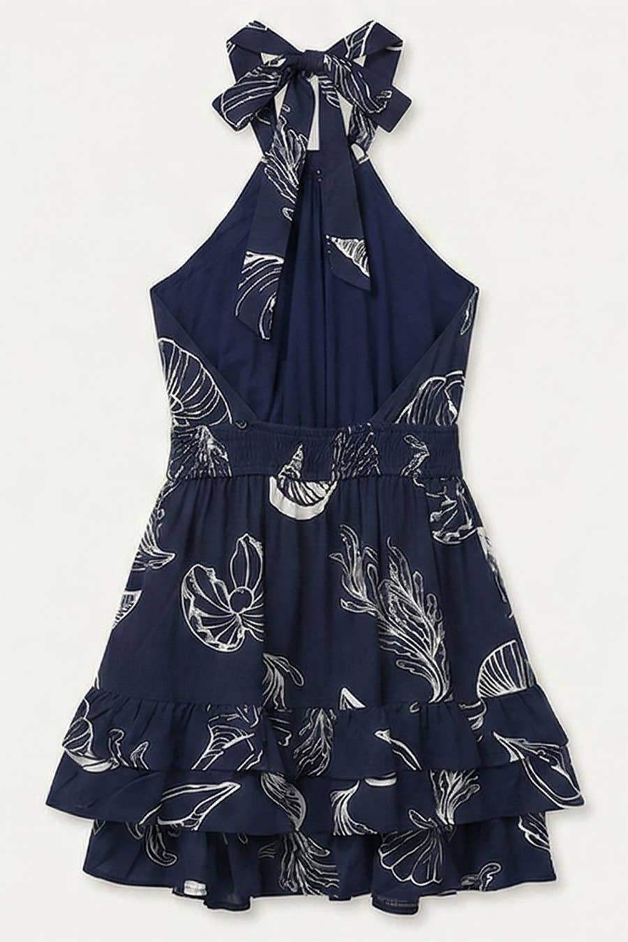 Boya Halter Tie Neck Mini Dress