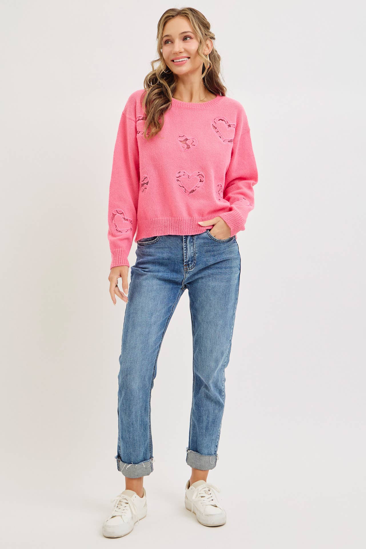 Crushing Heart Cutout Sweater FINAL SALE