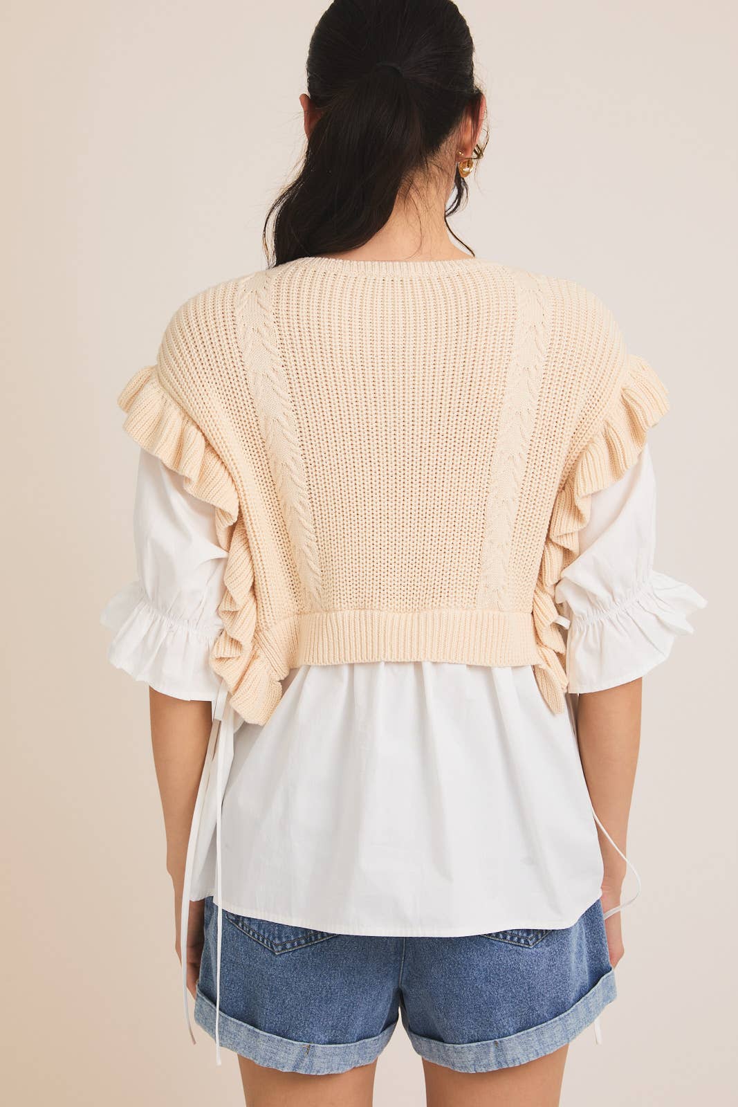 Rory Mixed Knit Top