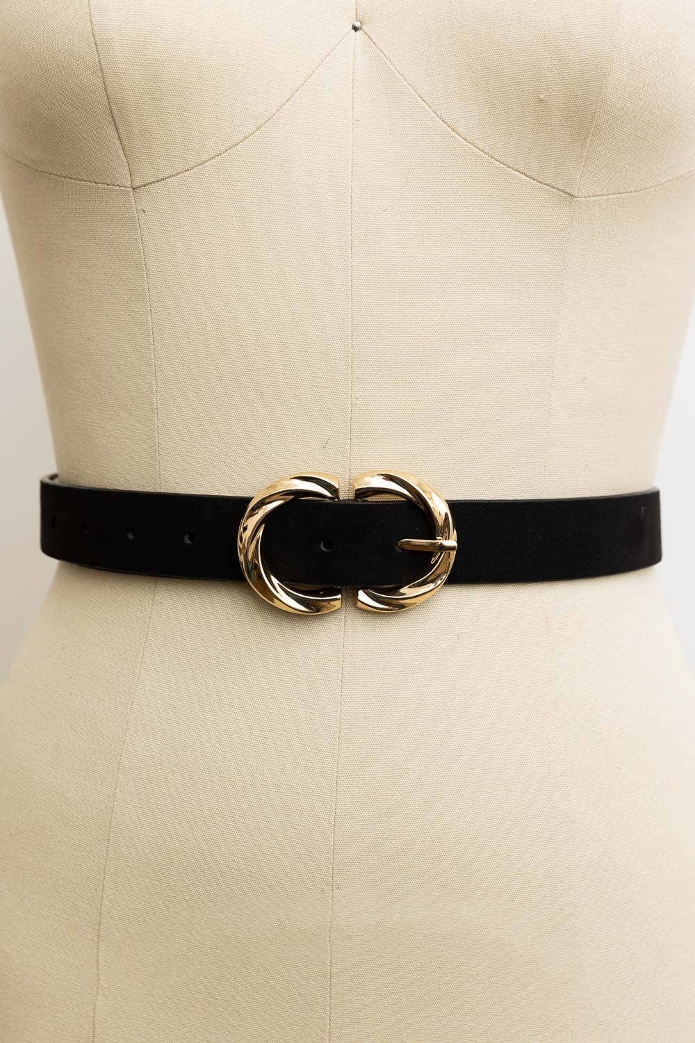 Sawyer Double C Shaped Buckle Suede Belt (2 Colors!)