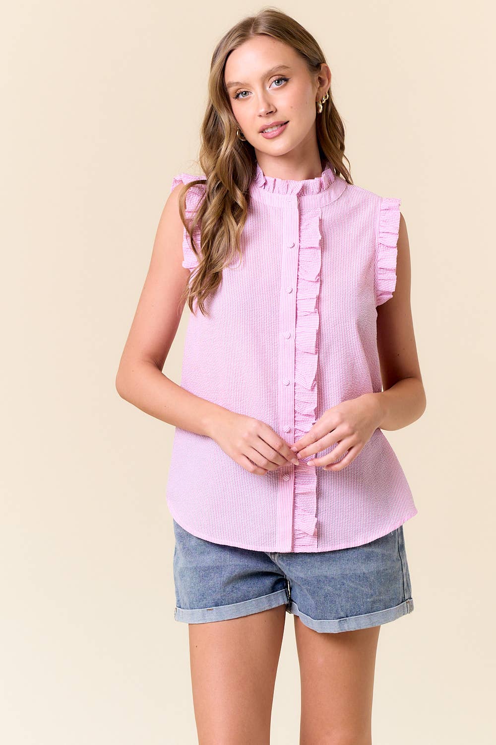 Rae Stripe Tank Shirt