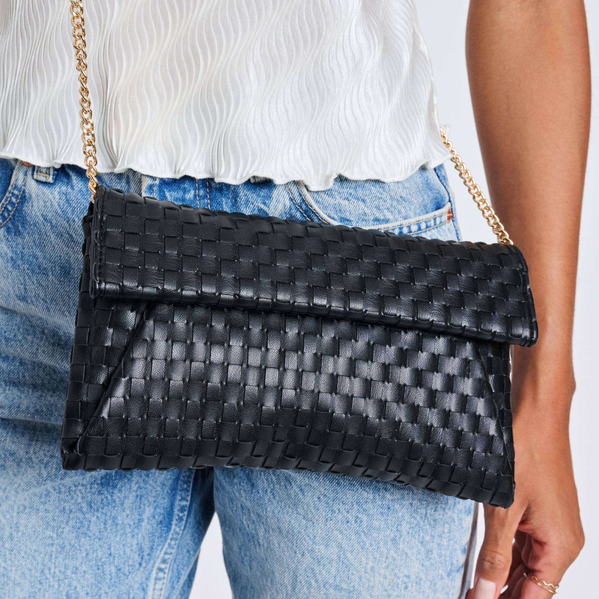 Priscilla Woven Clutch