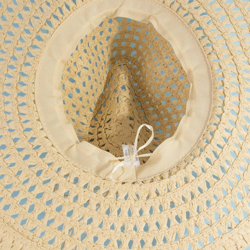 Abbey Straw Braid Floppy Sun Hat