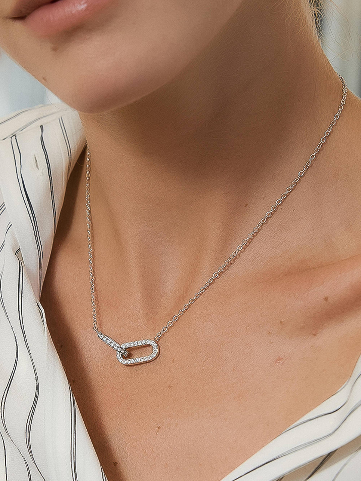 Flânerie by MAIQ Priamo 18K Gold Non-Tarnish CZ Chain Necklace
