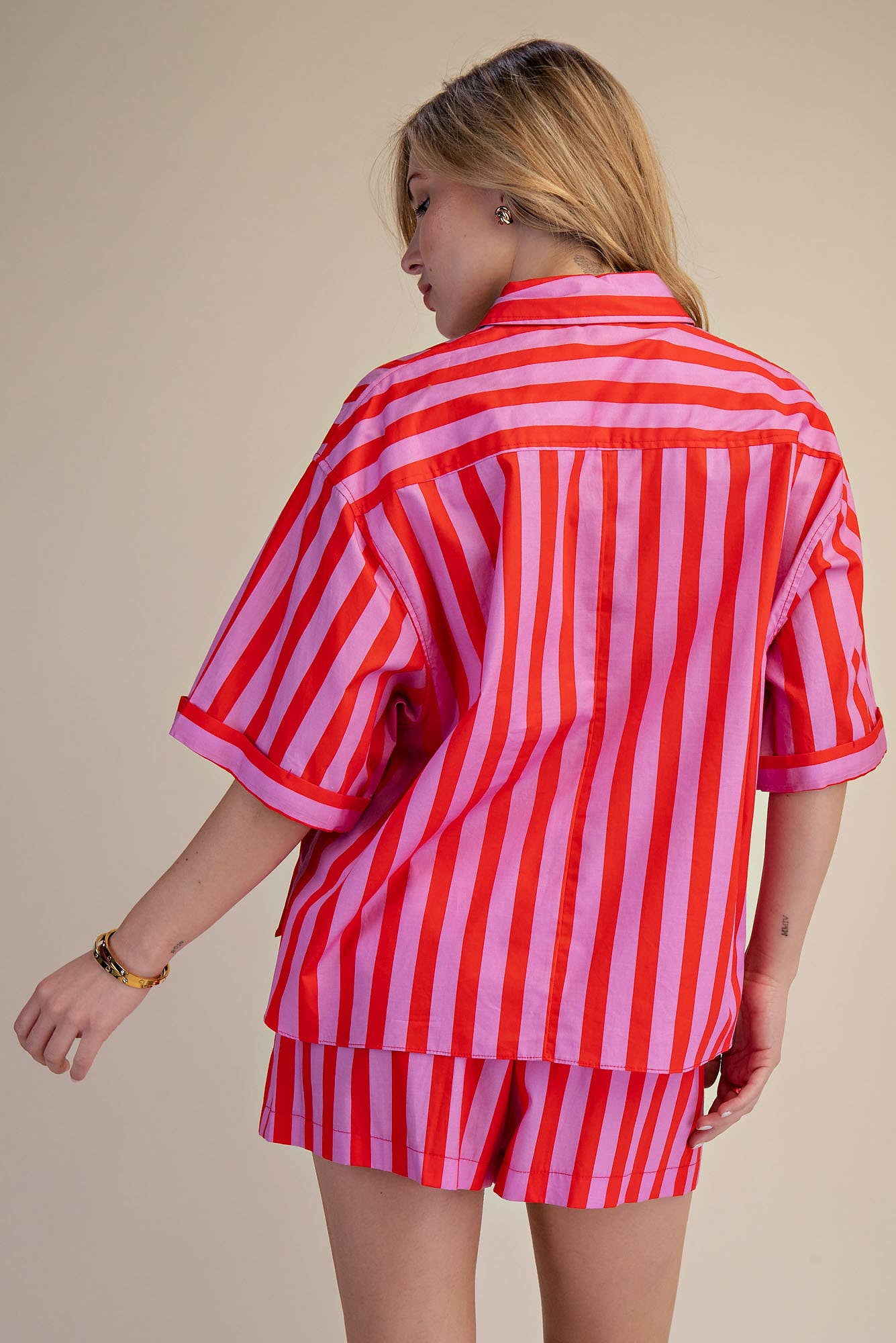 Marta Collar Neck Button Down Shirt