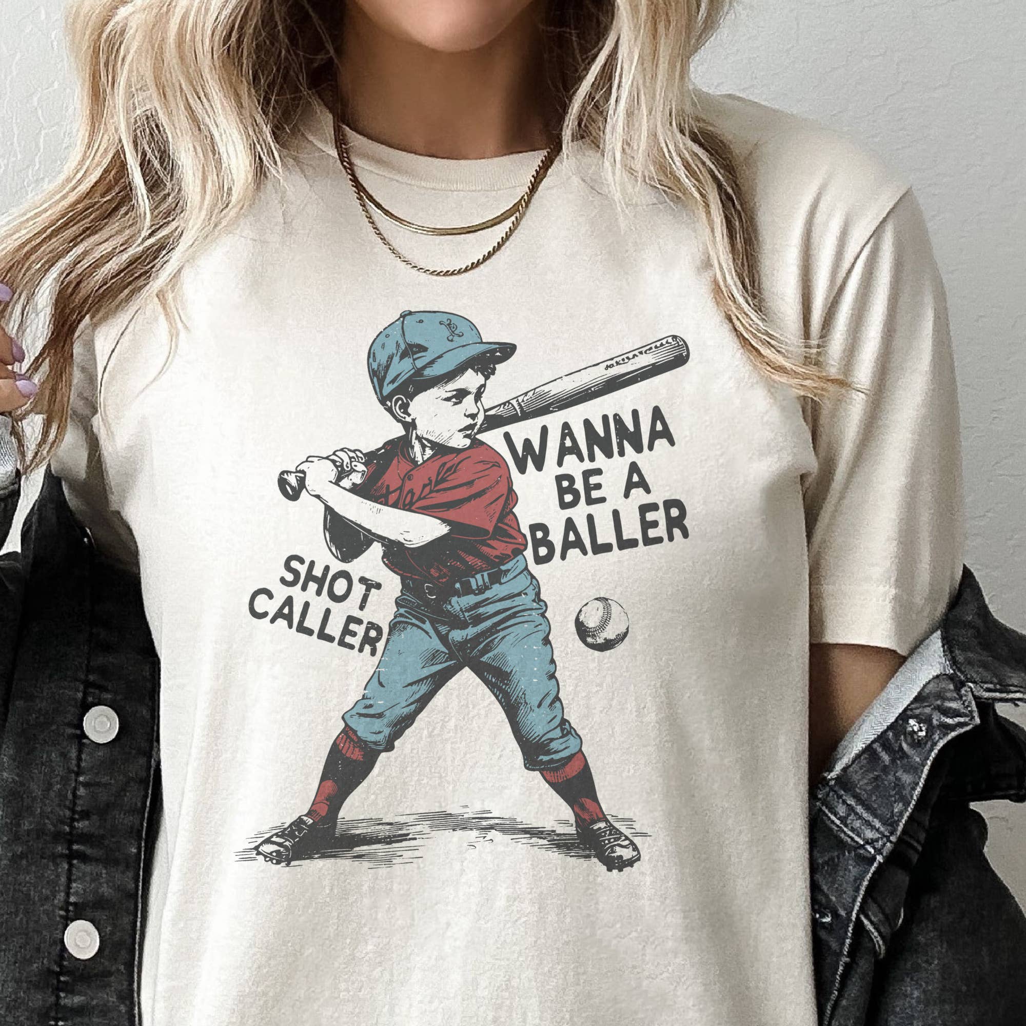 Baseball Raising Baller Bat Tee