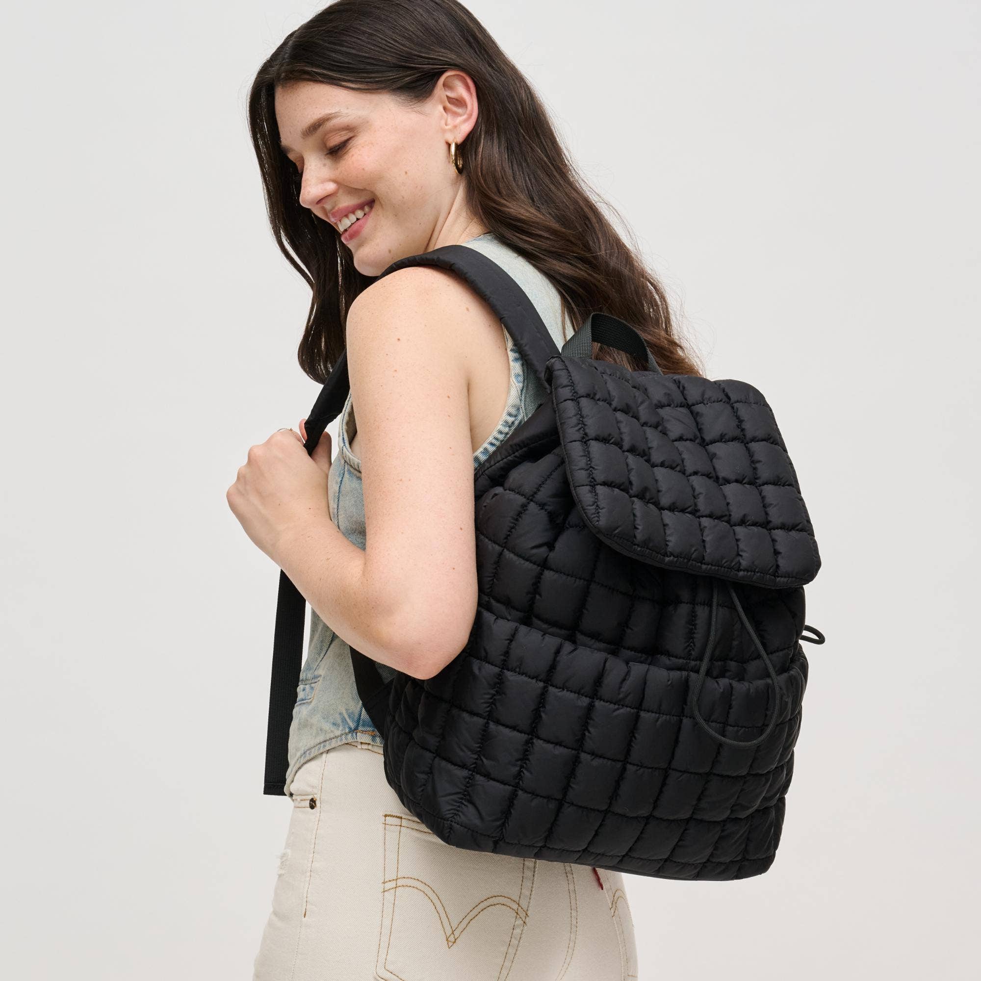 Alex Quilted Puffer Backpack