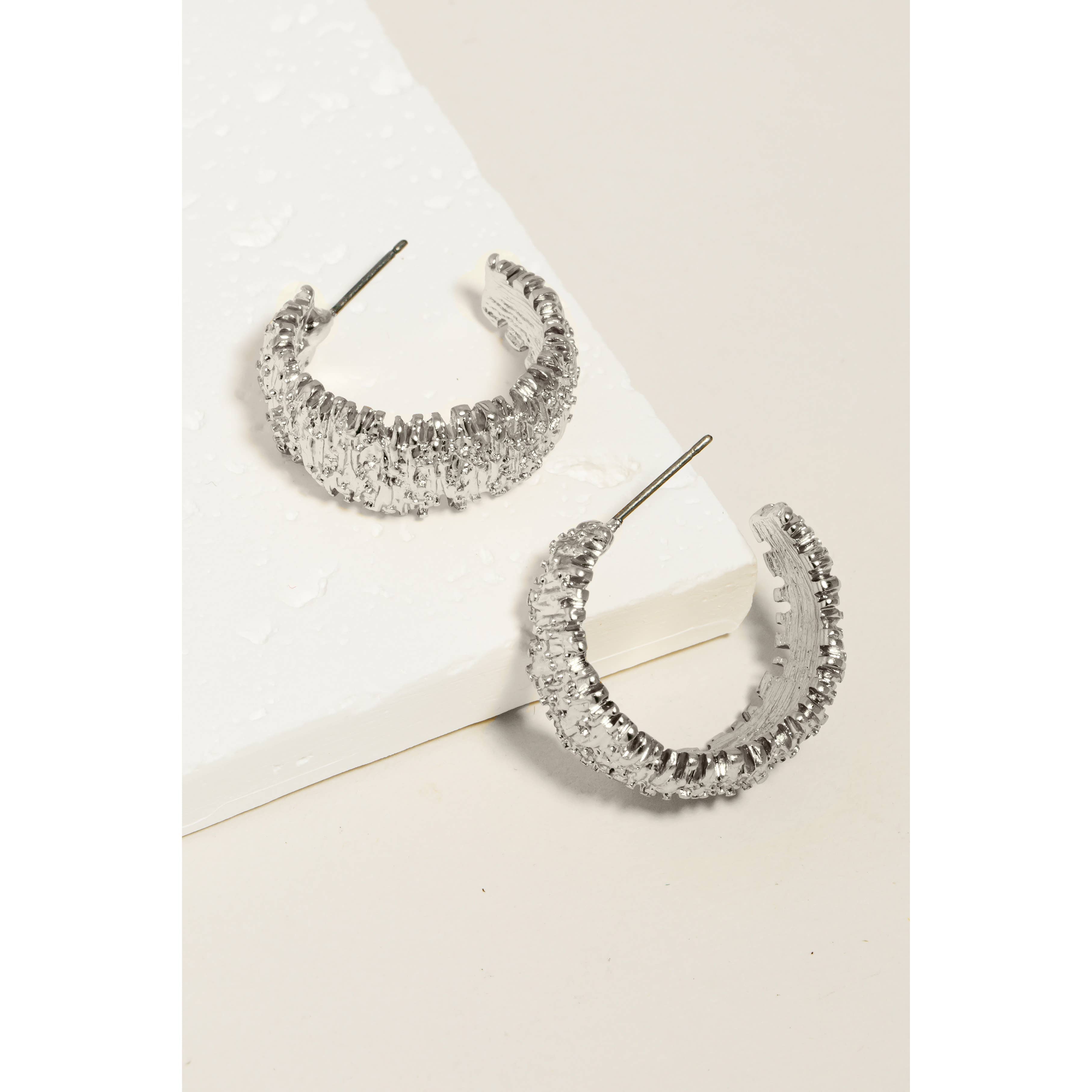 Roxy Ornate Hoop Earrings