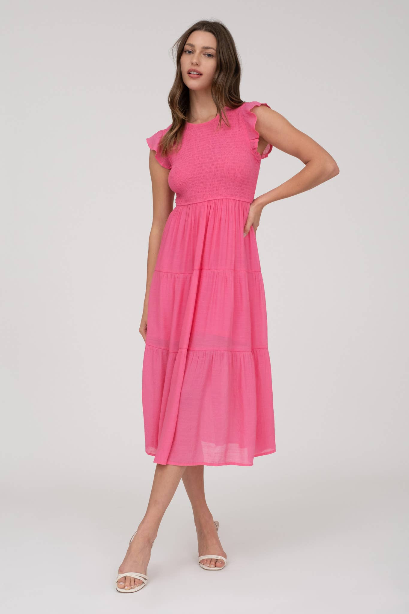 Taressa Smocked Midi Dress PREORDER