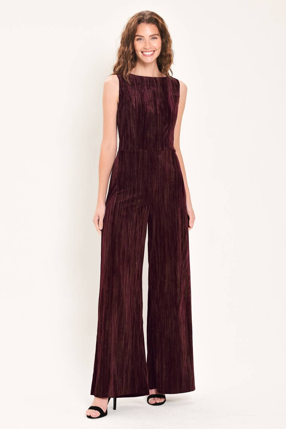 Cynthia Velvet Texture Jumpsuit