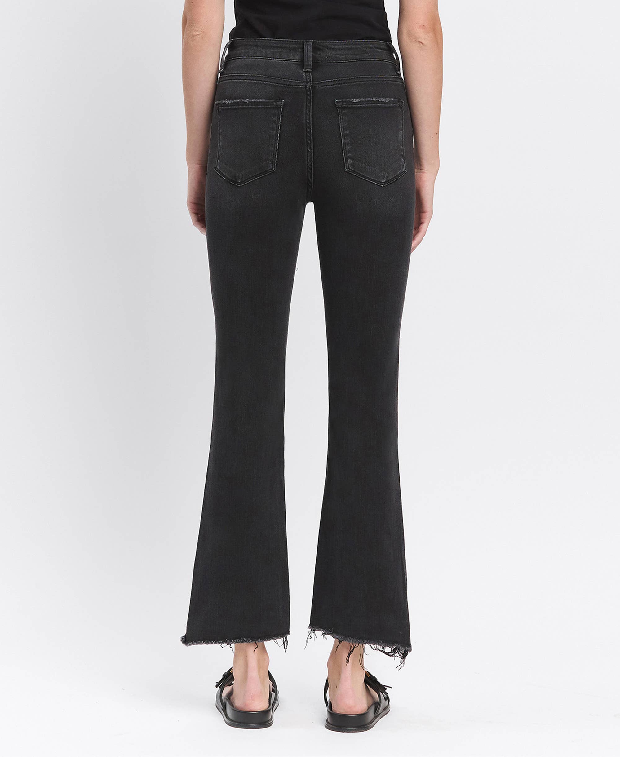 Vervet Tristan High Rise Raw Crop Jeans