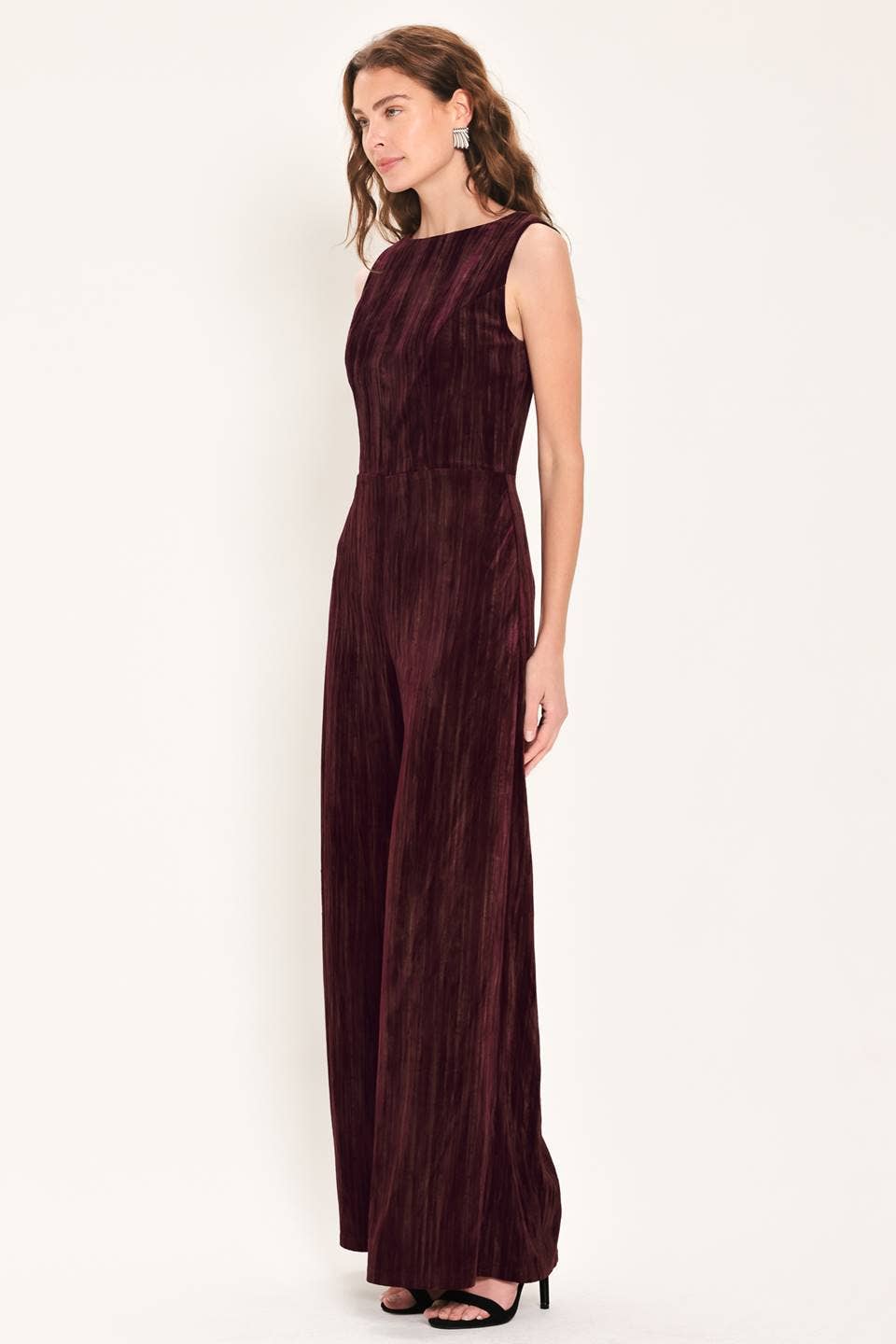 Cynthia Velvet Texture Jumpsuit