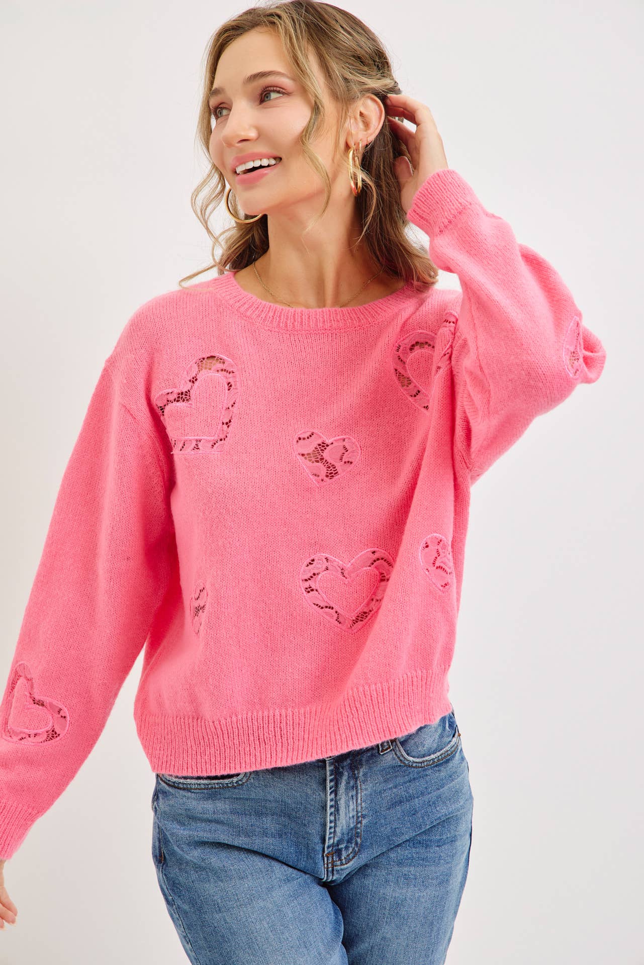 Crushing Heart Cutout Sweater FINAL SALE
