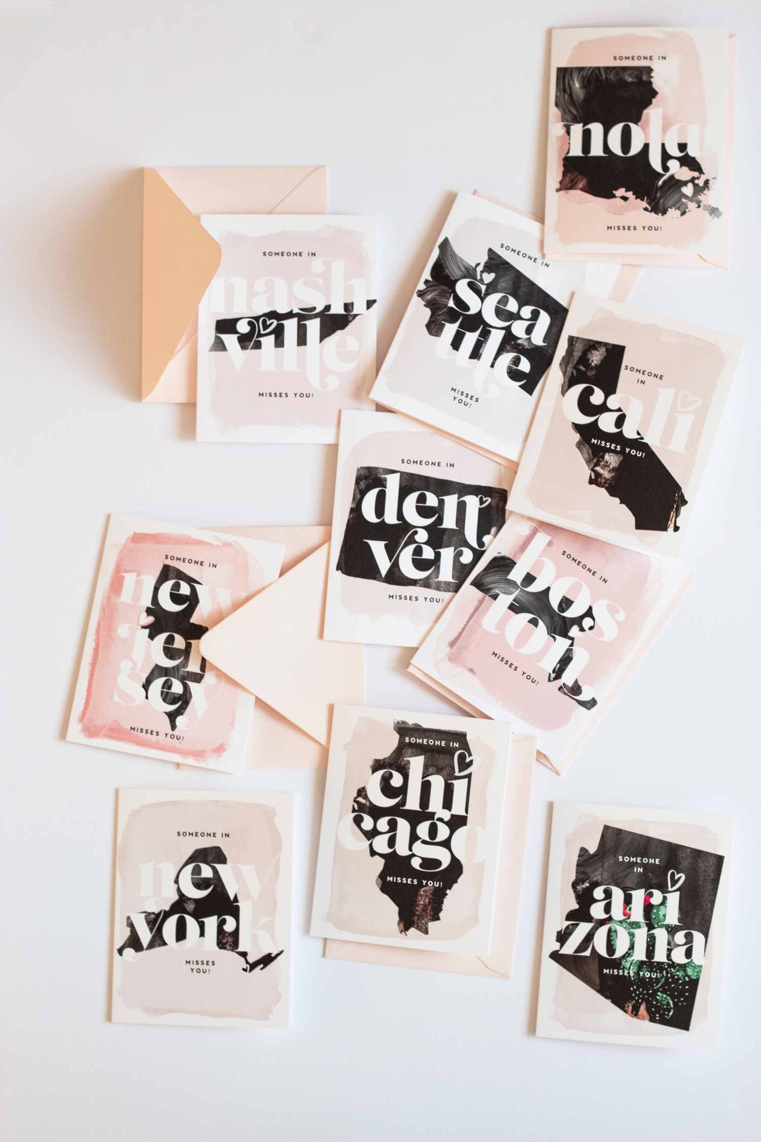 Someone In Illinois Misses You - Love Greeting Card