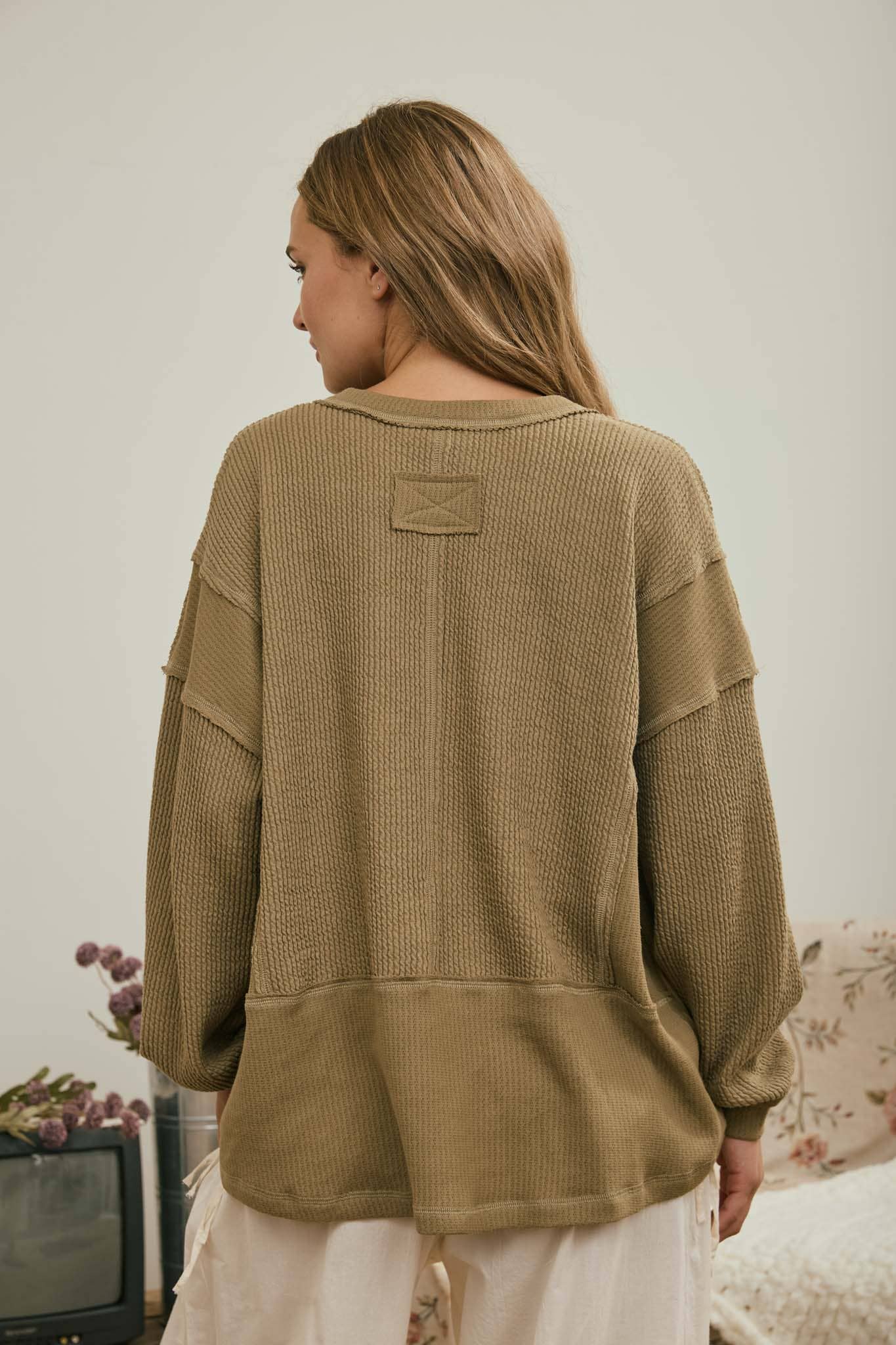 Safron Ribbed Top