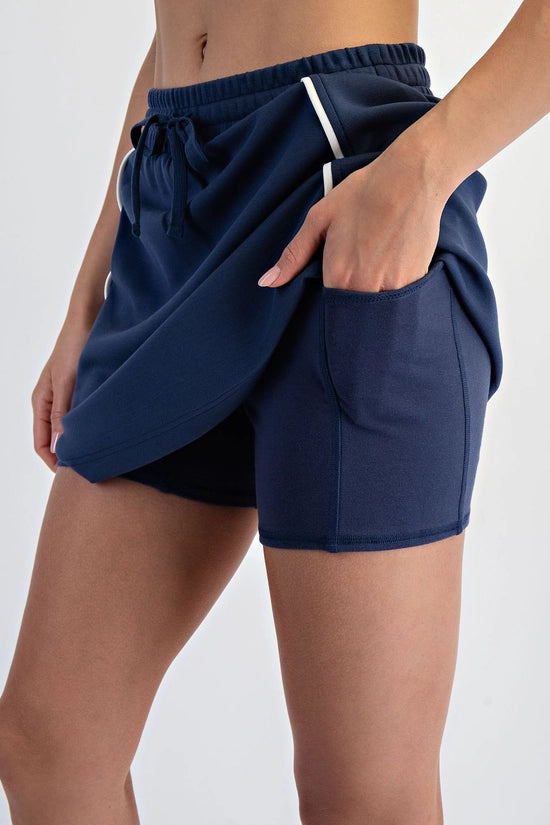 Bettie Athletic Navy Skort Skirt