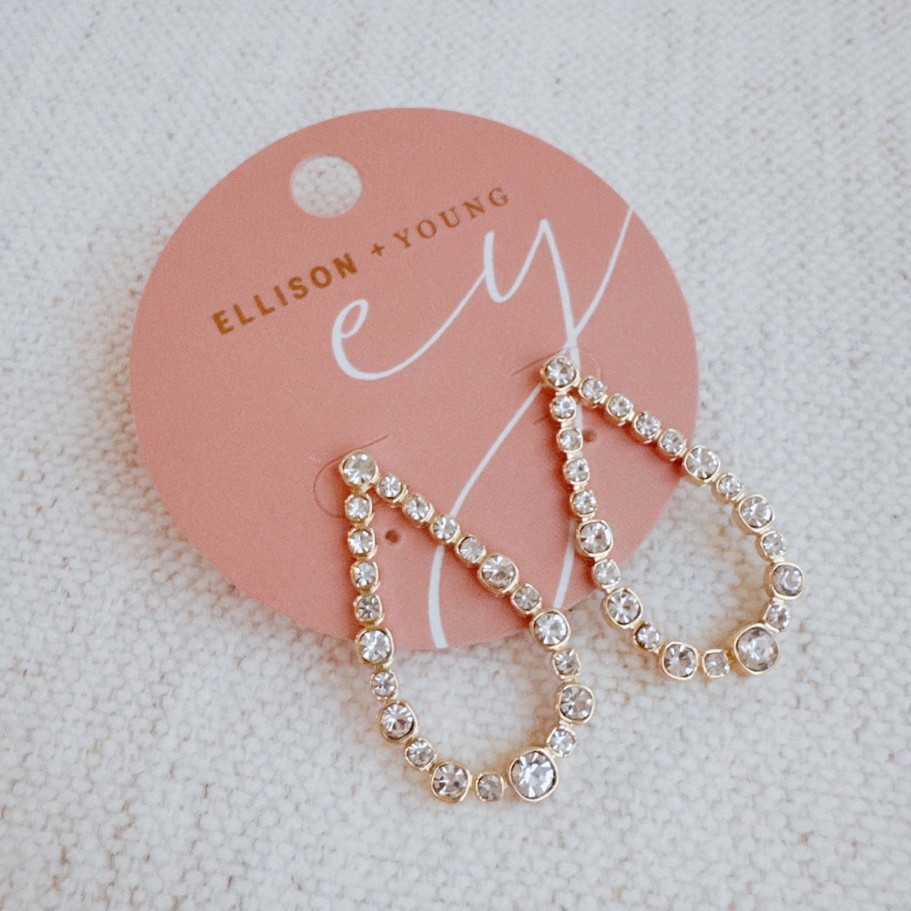 Dollie Sparkle Teardrop Shaped Earrings