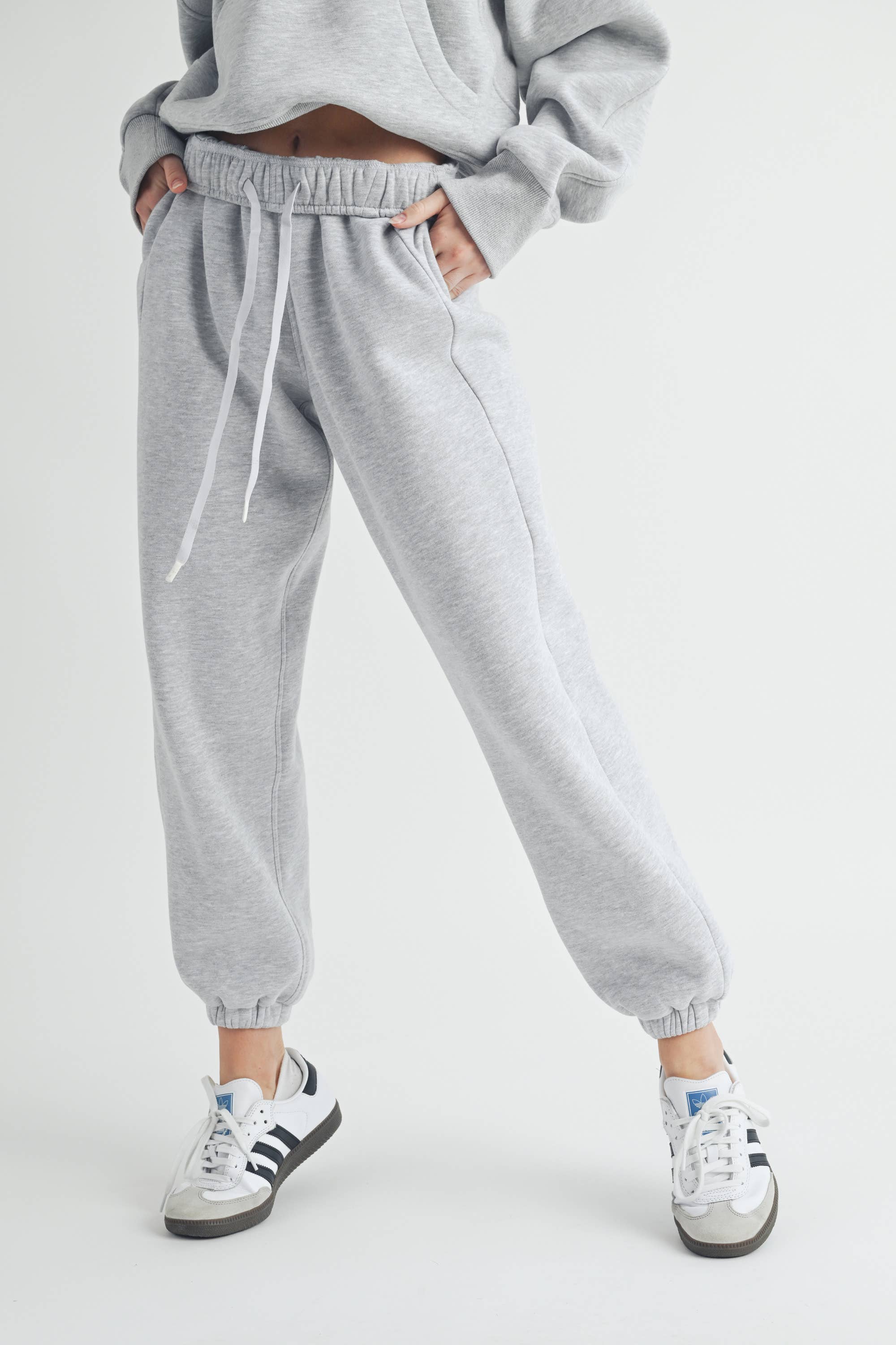 Rani Heather Grey Jogger Pants