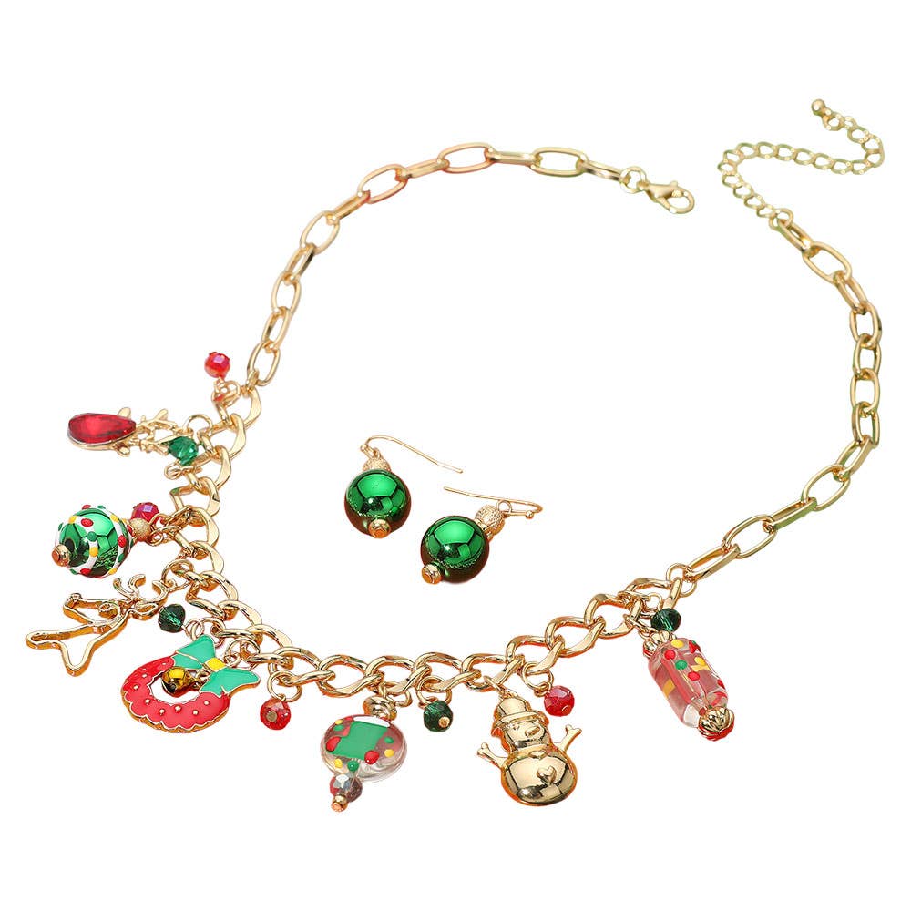 Christmas Charm Station Necklace