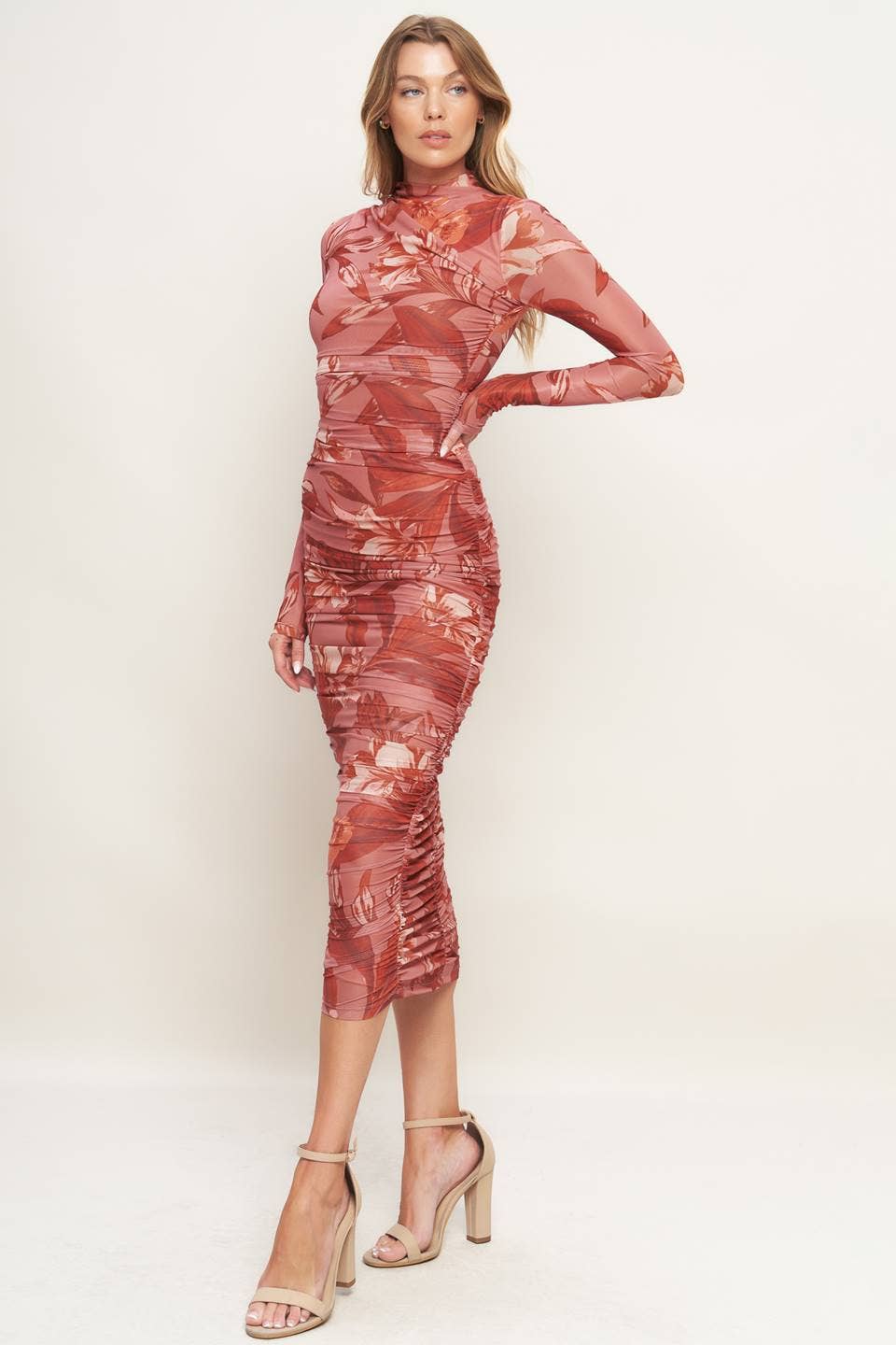 Marcus Printed Mesh Dress