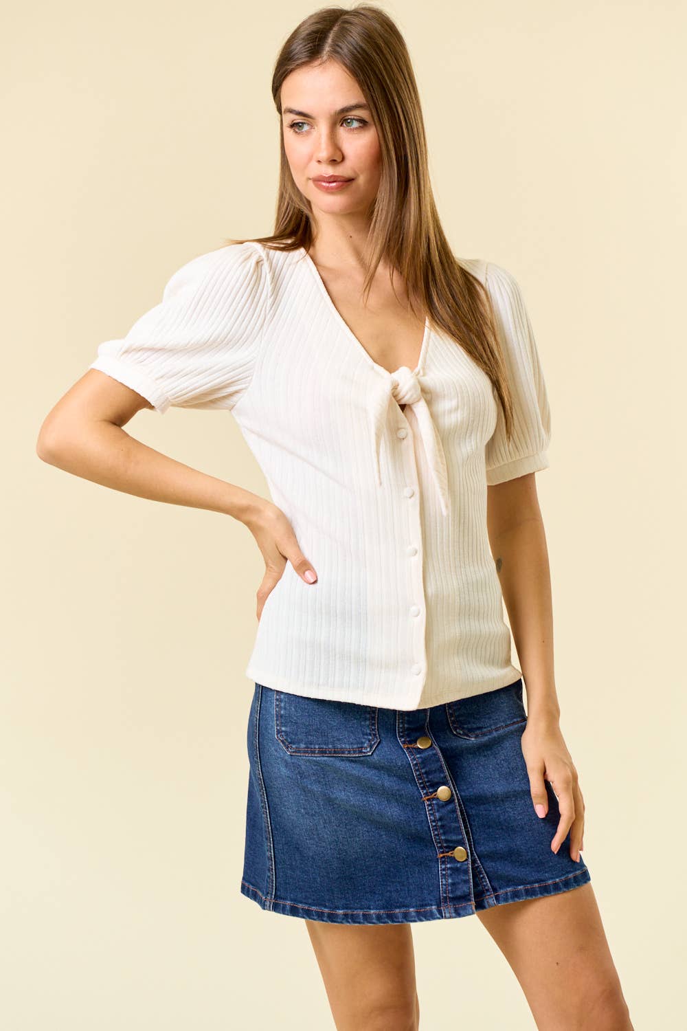 Brenda Tie Knit Top