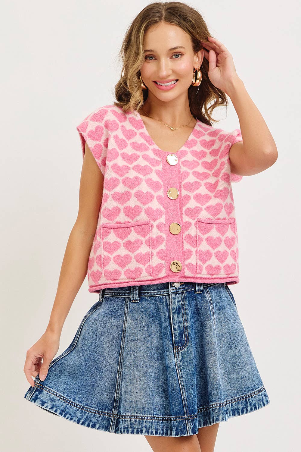 Lovely Heart Sweater Vest FINAL SALE