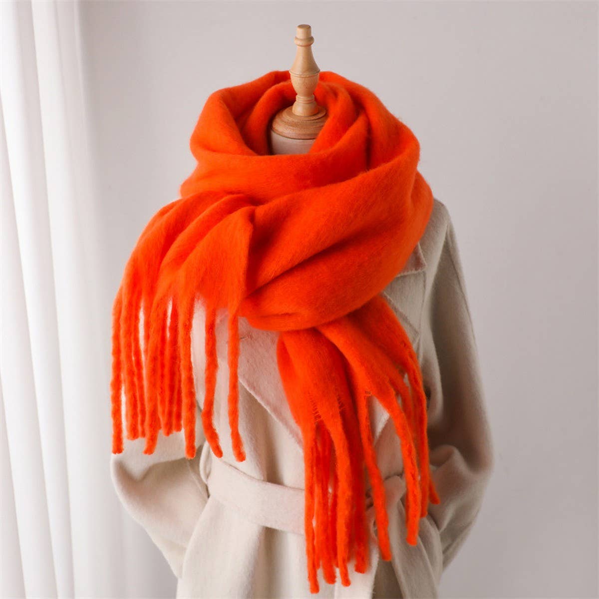 Binnie Mohair Tassel Scarf PREORDER (2 Colors!)