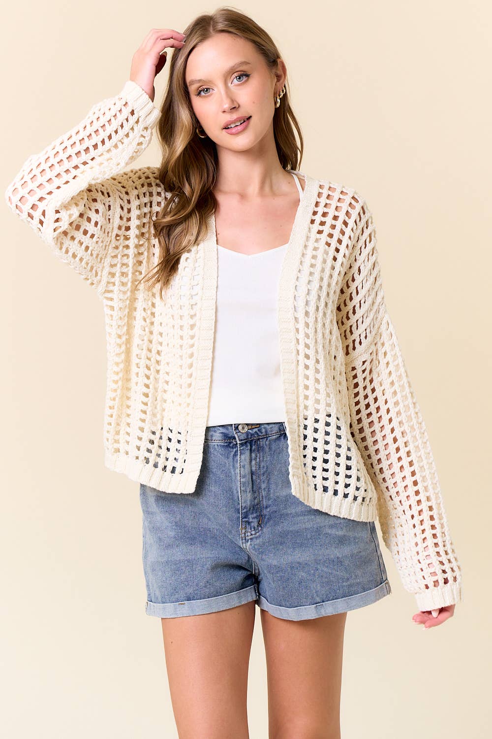 Raider Fishnet Cardigan