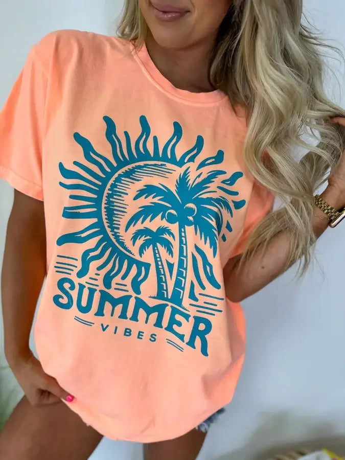 Retro Summer Vibes Graphic Tee