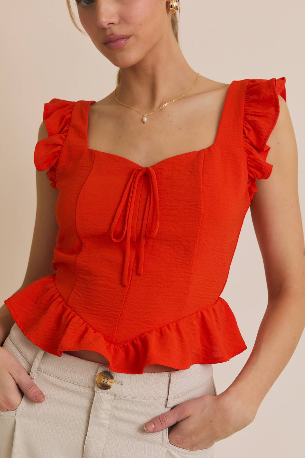 Golden Ruffle Top PREORDER
