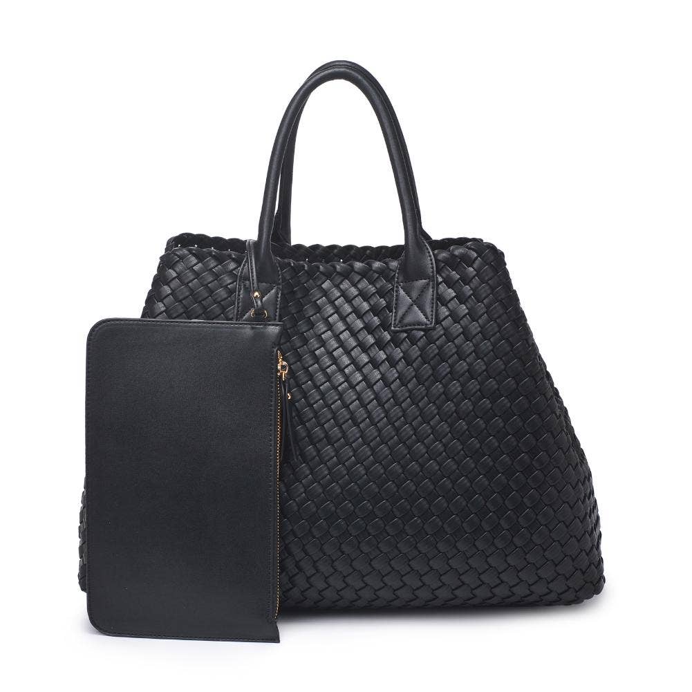 Ithaca Woven Vegan Leather Tote (3 Colors!)