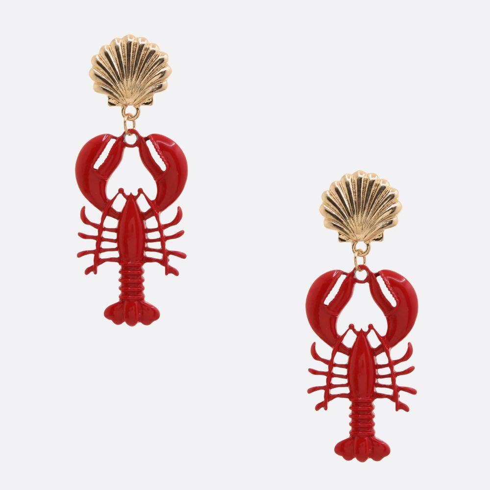 Crate Lobster Earrings