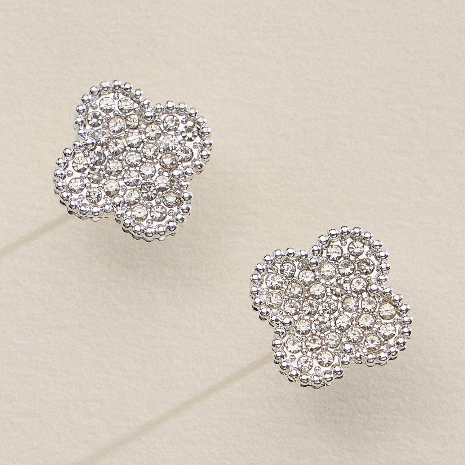 Gia Pavé Crystal Stud Earrings (2 Colors!)