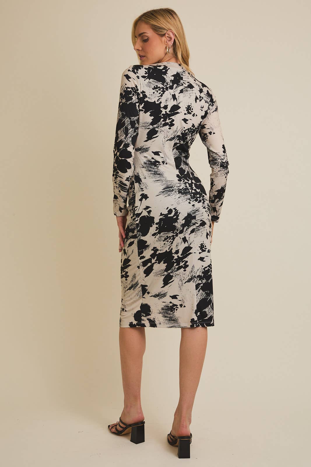 Vala Mock Floral Midi Dress