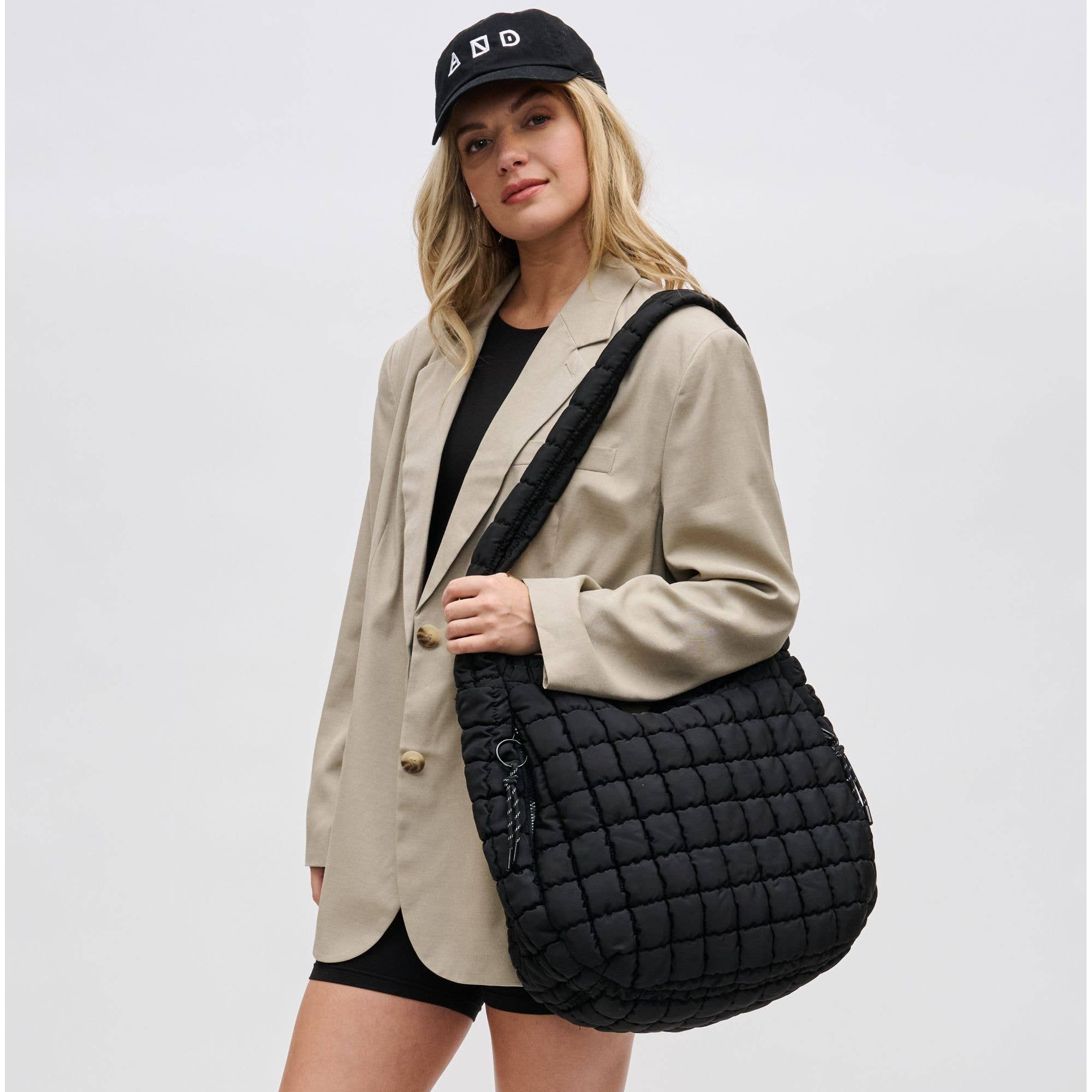 Sol and Selene Revive Quilted Puffer Nylon Hobo Handbag (2 Colors!)