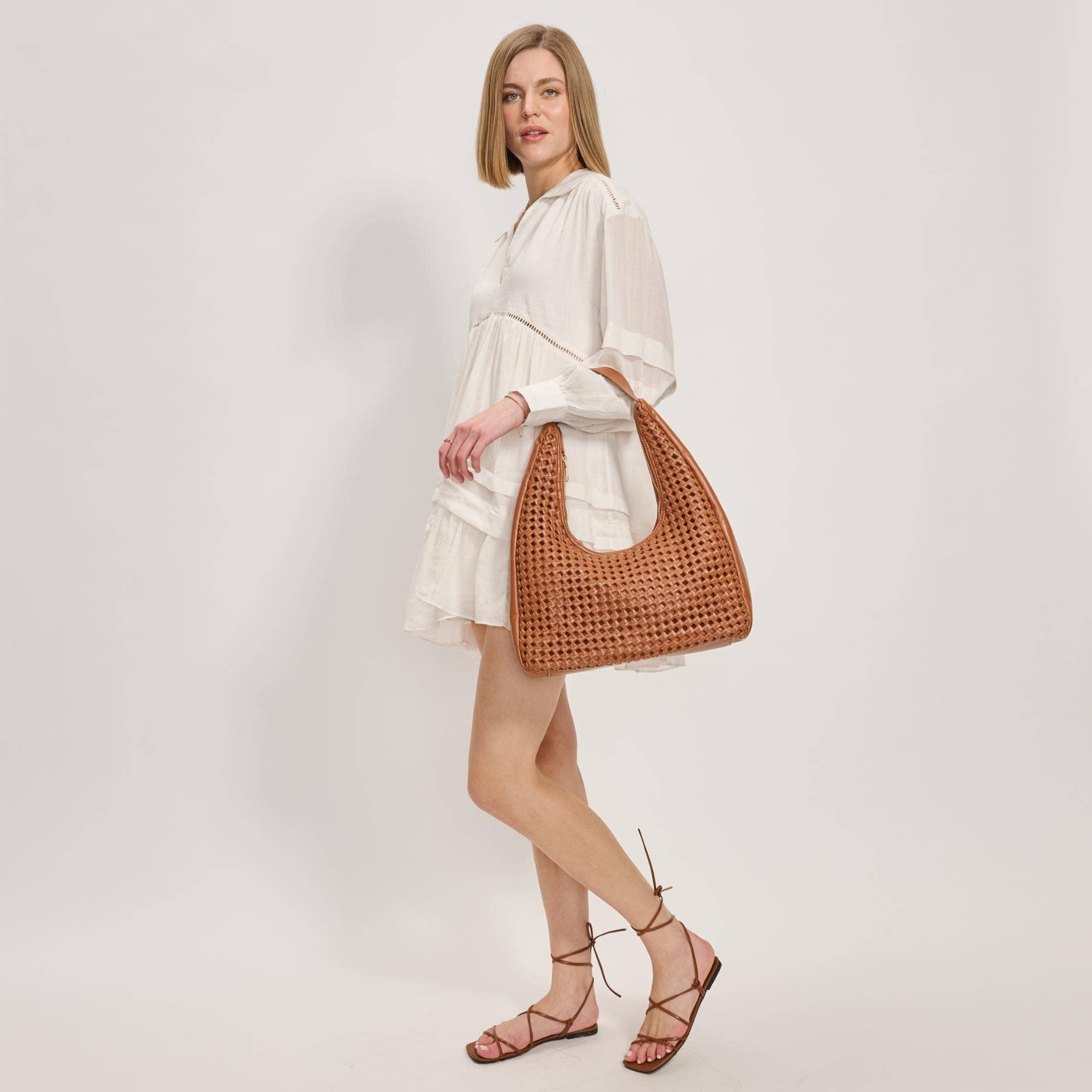 Renne Knot Woven Hobo