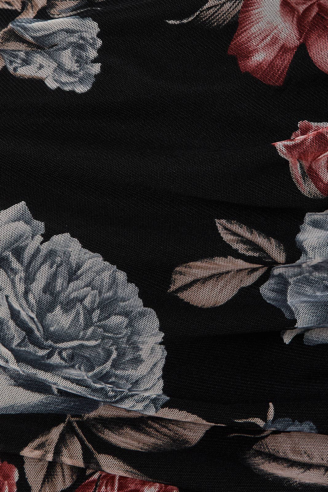 Victoria Boat Neck Floral Dress