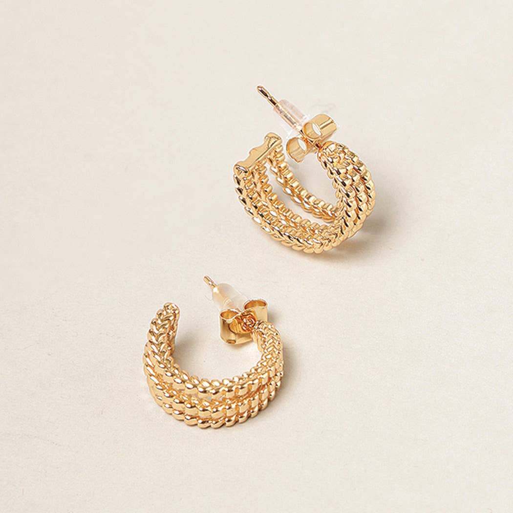Deb 14K Gold Dipped Hoop Earrings