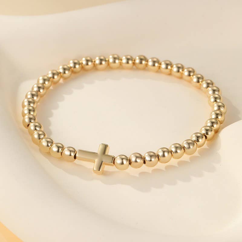 Culver Cross Ball Chain Bracelet