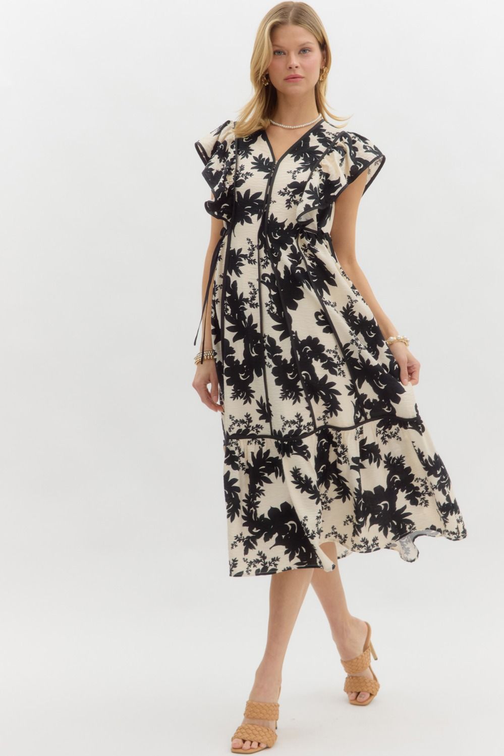 ENTRO Moira Floral Dress
