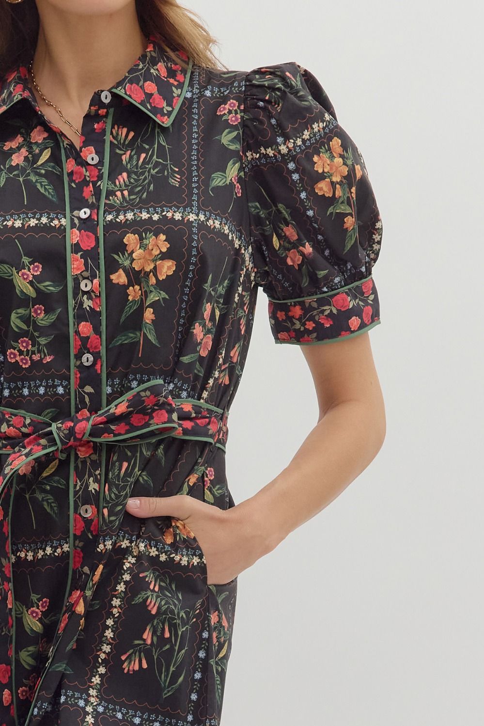 Viv Floral Midi Dress