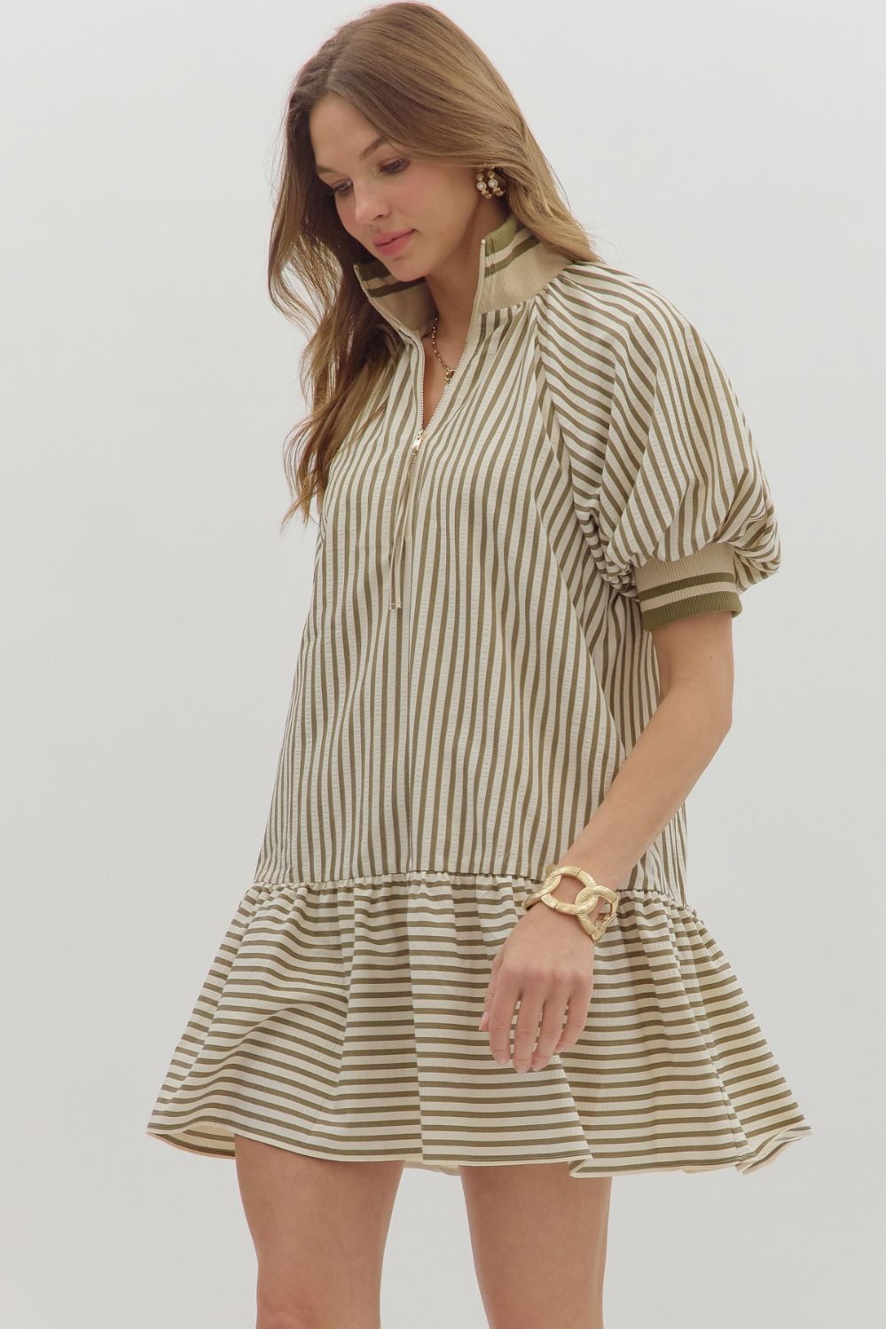 Vonda Stripe Mini Dress
