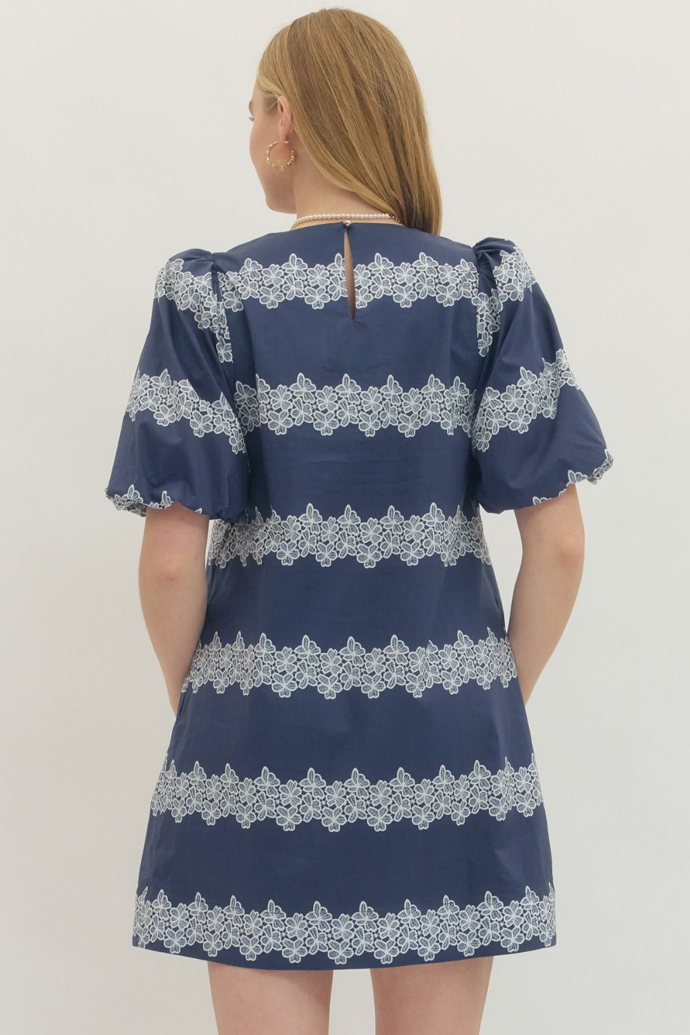 Rexa Stripe Lace Dress -In stores 3/13