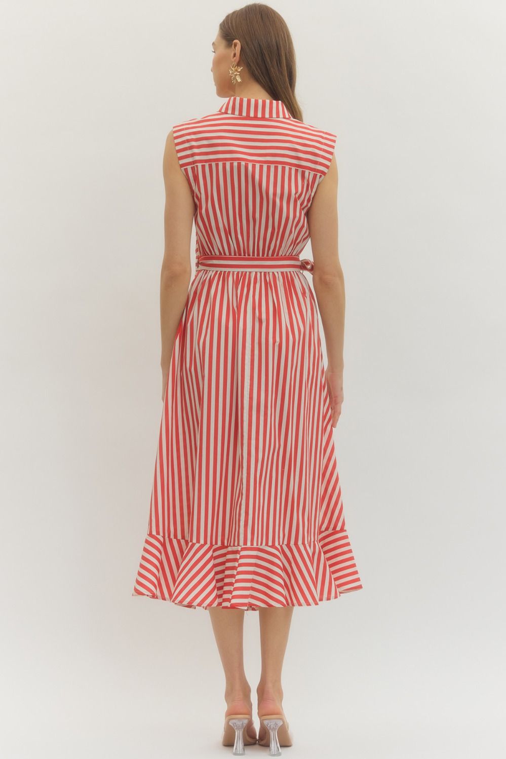 Snider Stripe Midi Dress