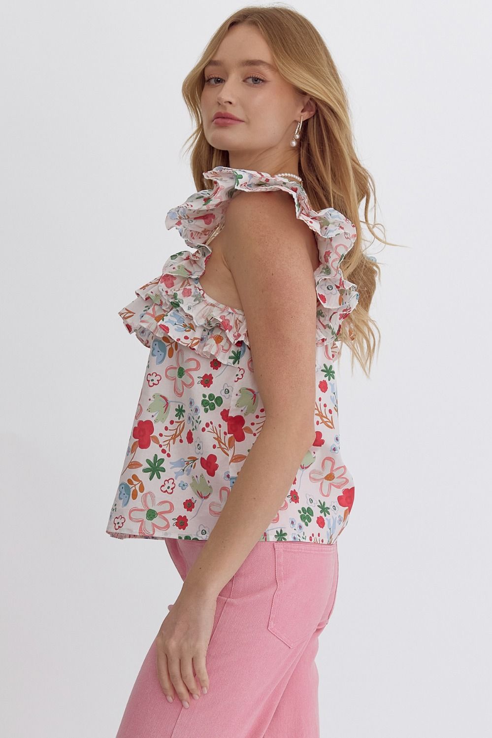 Riah Floral Top -In stores 3/13