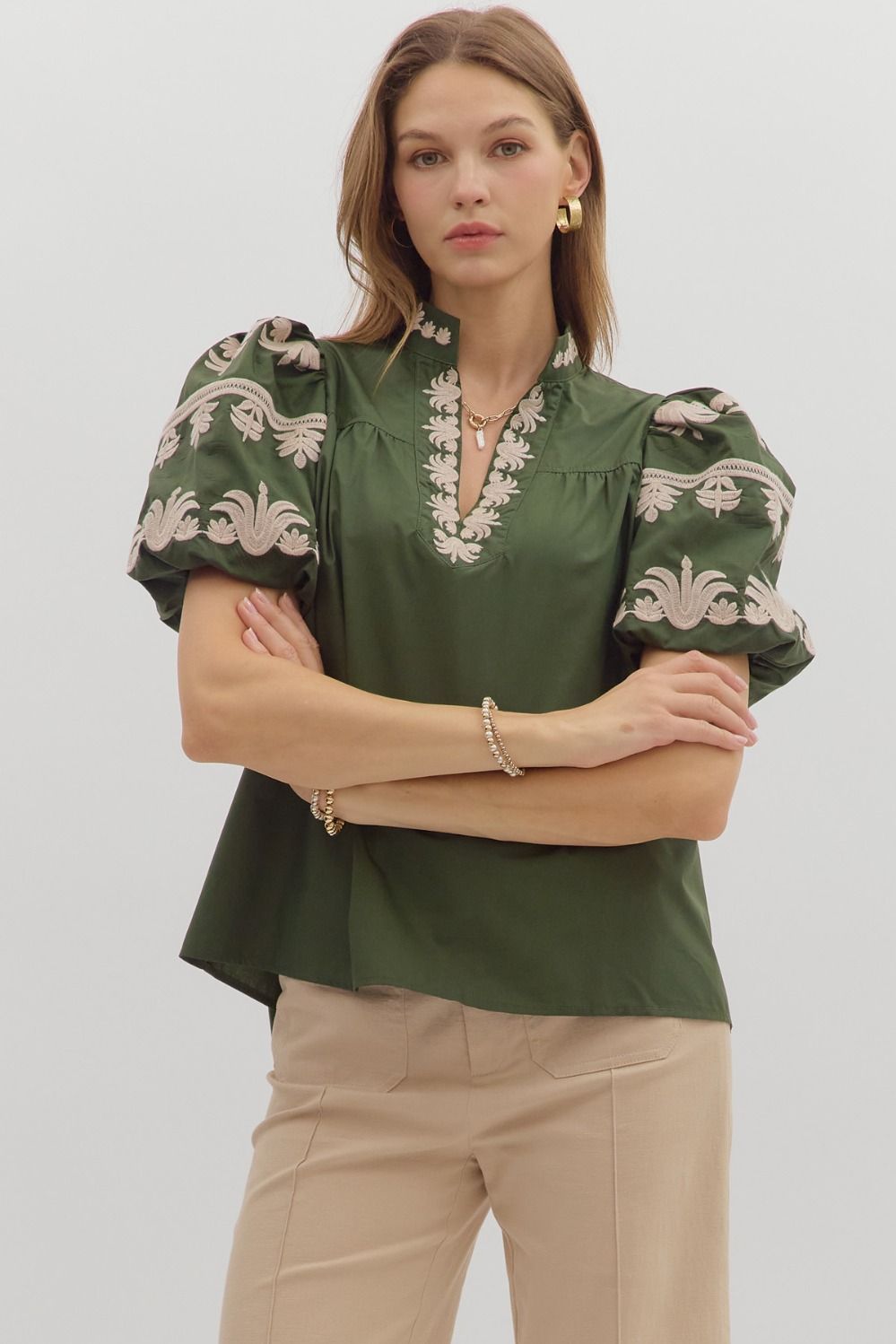 Vicki Embroidered Top PREORDER