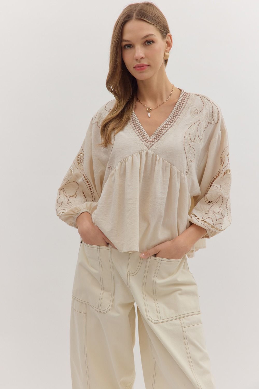 Volmer Embroidered Top