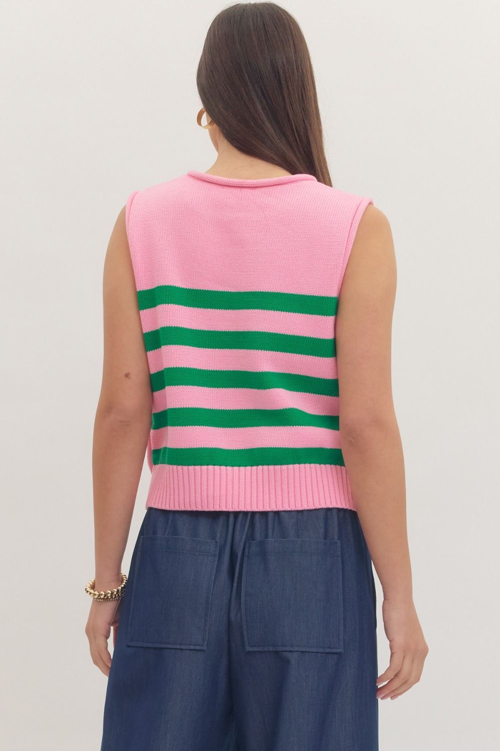 Entro Louisa Stripe Knit Tank